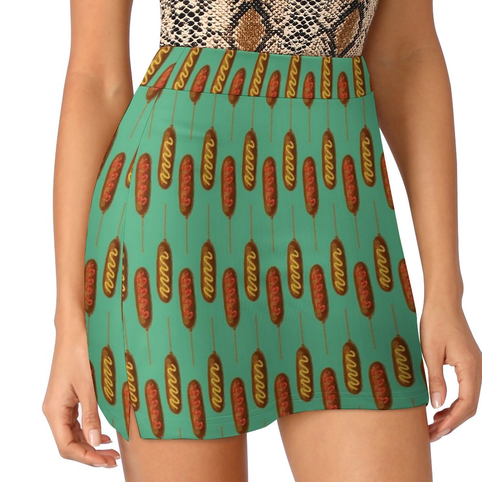 Corn Dogs Women's skirt Mini S - Food Sweet Snacks review and price